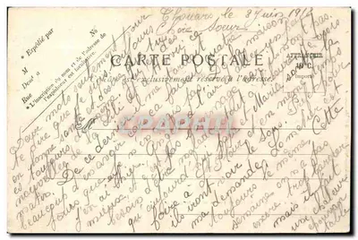 Thouars — Wieża Princa Walii i zamek Madeleine — Librairie-Papeterie Pani Marolleau, N° 2 — Rewers