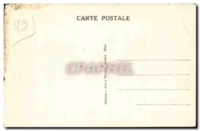 Niort (Deux-Sèvres) — Widok z Starego Mostu na Zamek — Wydawnictwo Flor & Marcel Carrière — Rewers