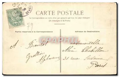 Parthenay — O Faubourg Saint-Paul — edição GORDIER — Verso
