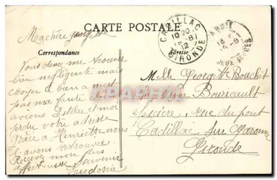 L'ABSIE - Kasteel van de Abdis — Deux-Sèvres — E. Cordier, uitg., Parthenay — Achterkant
