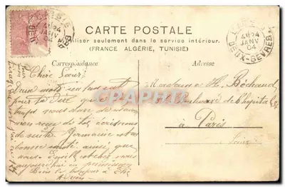 Castelo da Abadia — L'Absie — Coleção Forestier — Verso