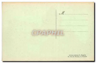 Thouars (D.-S.) - Rue du Château — Dom do Sprzedaży, Guyonneau, z napisem 'Coffret de Cigares' — Wydawnictwo H. Bergevin — Rewers