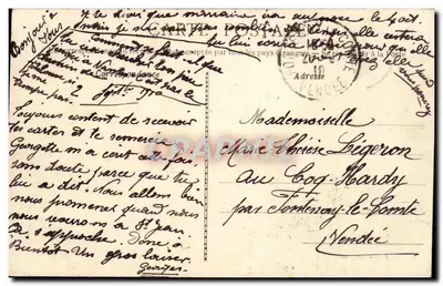 Thouars - L'Hôtel de Ville — D.B. - Danno-Berrs, n°109 — Verso