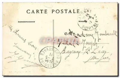 Thouars — Zamek — Widok wewnętrzny — Dando-Berry, Loudun - 312 — Rewers