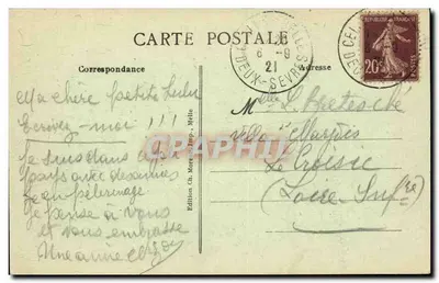 Celles-sur-Belle (Deux-Sèvres) — Vue générale — Église et Abbaye — Rewers