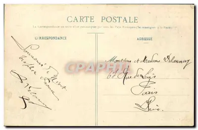 Niort (Deux-Sèvres) — Wejście do Jardynu Public — Rue de la Regratterie — wydawca Alice, Pop. Tab. Journouaux, N°91 — Rewers