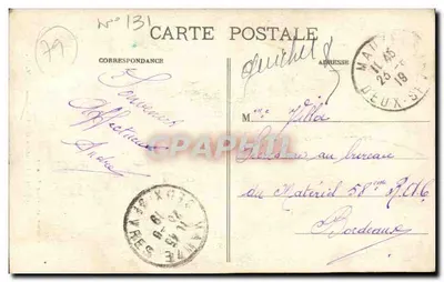 Niort - O Velho Hotel de Ville — Marcel Delbey, fotógrafo, Bordeaux — n°7 — Verso