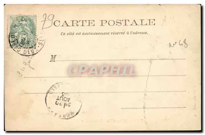 Niort — Igreja e Praça São Hilário — Lib. Lacroix-Taury, Niort — Verso