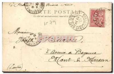 Monumento aos Combatentes — Niort — editor desconhecido, n° 31596 — Verso