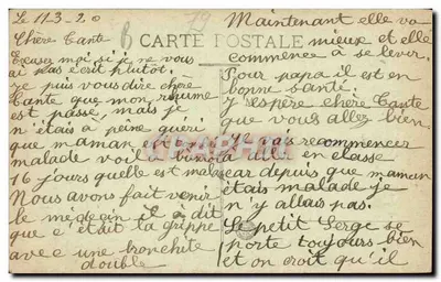 Saint-Maixent — Statua Gambetta — J. Gaudin, edit. — Verso