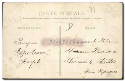 St-Maixent - Szkoła Wojskowa - Las - J. Nauche, wydawca, negatyw Malesherbe, nr 110 — Rewers