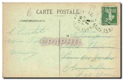 Saint-Maixent - Katedra parafialna — kolekcja E. Blanchon — Rewers
