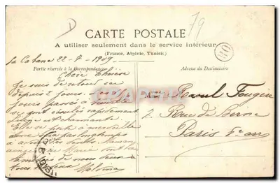 St-Maixent - Praça Amussat - Buste comemorativo — Verso