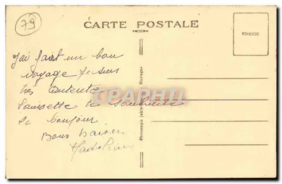 Argenton-Château (D.S.) — Paisagem sobre o velho ponte — Halt. Reeotillon — Verso