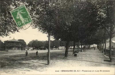 Bressuire (D.-S.) - Promenade e Praça de São Jacó — Fototipia VASSELLIER, Nantes, n° 3148