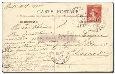 St-Maixent - Les Allées Vertes — J. Nauche, wyd. nr 39 — Rewers