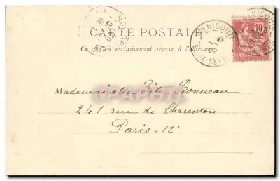 MENIGOUTE (Deux-Sèvres) - A Capela - Fachadas oeste e sul — Jules Robinet, fot. — Follers — Verso