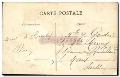 Thouars (Deux-Sèvres) - A Cachoeira Pommiers — Excursão recomendada pelo Touring-Club da França — editor Lio. Poupin, Mortagne, n° 3047 — Verso