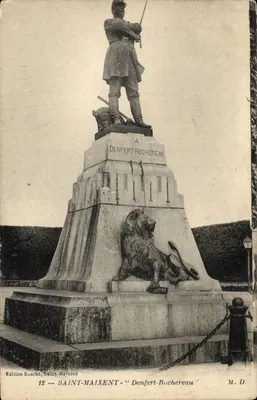 Estátua de Denfert-Rochereau — Saint-Maixent — Edição Souché