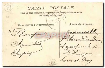 Niort — Rue Brisson — N. Alix, pap. tab. gazety, Niort — Rewers