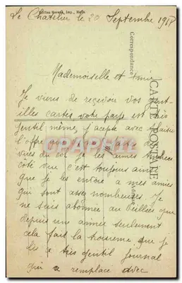 CELLES-SUR-BELLE (Deux-Sèvres) - Widok ogólny - Kościół i Klasztor — Rewers