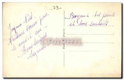 Statki żaglowe — Niort — wydawca z Niort, nr 1513 — Rewers