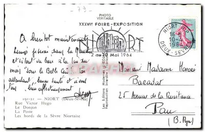 Niort — Targi-Święto 1964 — Wydawca Les Editions Modernes Interdite — Rewers
