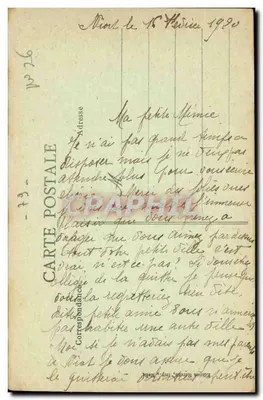 Zamek Lussaudière (Côte de Praillles) — widok zamku otoczony drzewami — wydawca nie widoczny — Rewers