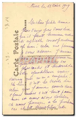 La Rigolle w La Garette — kolekcja M. Aubéri, Niort — nr 104 — Rewers