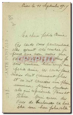 Niort — Una via della Piazza della Brèche — Collezione M.-Mercié — Verso