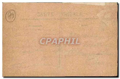 Parthenay Bilhete postal antigo Hotel de ville — Verso