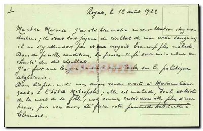 Toulouse - O Claustro — Bilhete postal antigo n°152, editor não visível — Verso