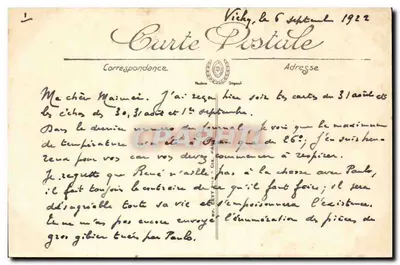 Clermont-Ferrand — Ogólny widok i Plateau de Gergovie — G.J. — nr 215 — Rewers