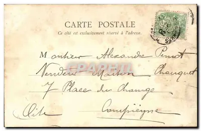 Palácio de Justiça — Clermont — B. E., Paris — Verso
