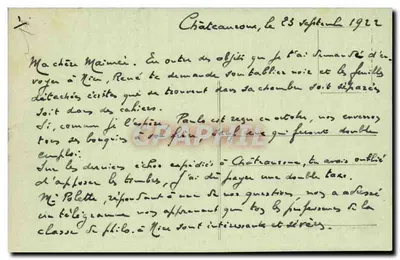 Châteauroux — Prefektura i Zamek Raoul — Graphil — Rewers
