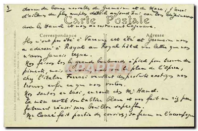 Kasteel Raoul en het Park — Châteauroux — uitgever JND Hoe, n° 57 — Achterkant