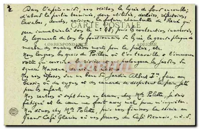 GARGILESSÉ (Indre) — vista del pueblo con iglesia — editor anónimo, n° 33 — Reverso
