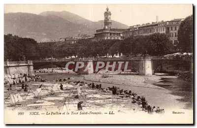 Nice — O rio Paillon e a Torre Saint-François — Selecta