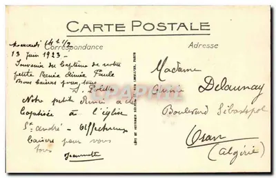 Châteauroux — Igreja de São André — A Fachada — LL — Verso