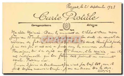 Marseille — A Ense do Profeta e o Hotel Palace — Selecta, n°1297 — Verso