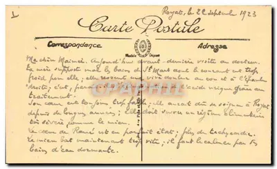 Marseille — Pałac Sądowy — Statua Berryera — Selecta — Rewers