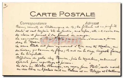 Marselha — Partida de um Transatlântico — LL. N° 392 — Verso