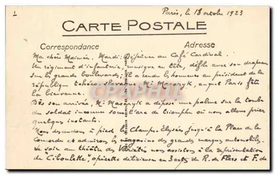 Marsella — El Quai des Belges y Notre-Dame de la Garde — LL. — Reverso