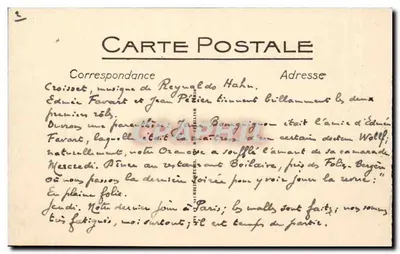 Marseille — La Cannebière — LL — Verso