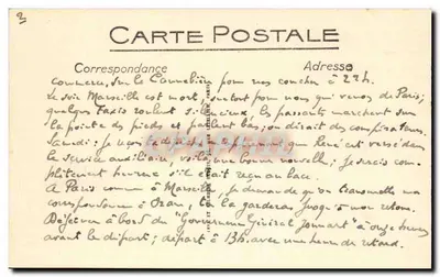 Marseille — Bassin de la Joliette — LL. n° 323 — Verso