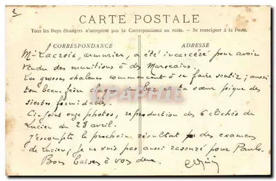 Marsiglia - La Vecchia Fornace & N.-D. della Guardia — Editore: C. L. C. Marsiglia, n° 41 — Verso