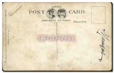 Ogólny widok z kanadyjskiej strony, Wodospady Niagara — V. & Sons, nr 412387 — Rewers