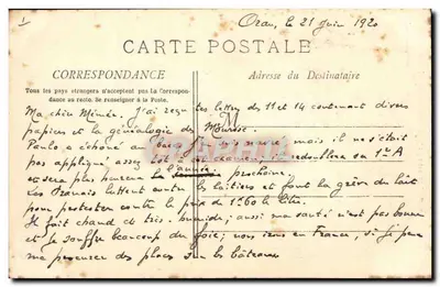 Marseille — Faro van Sint-Maria — Fototype E. Lacour, n°79 bis — Achterkant