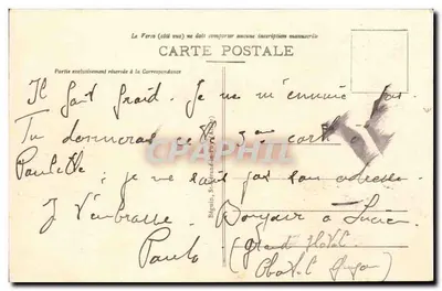 Châtelguyon — Vista geral sobre a Instalação, o Cassino e o Calvário — Ideal, n° 2603 — Verso