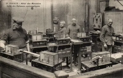 Paris - Hotel das Moedas - Sala das Balanças Automáticas — I. Kaslé, fot. édit. - Robinson